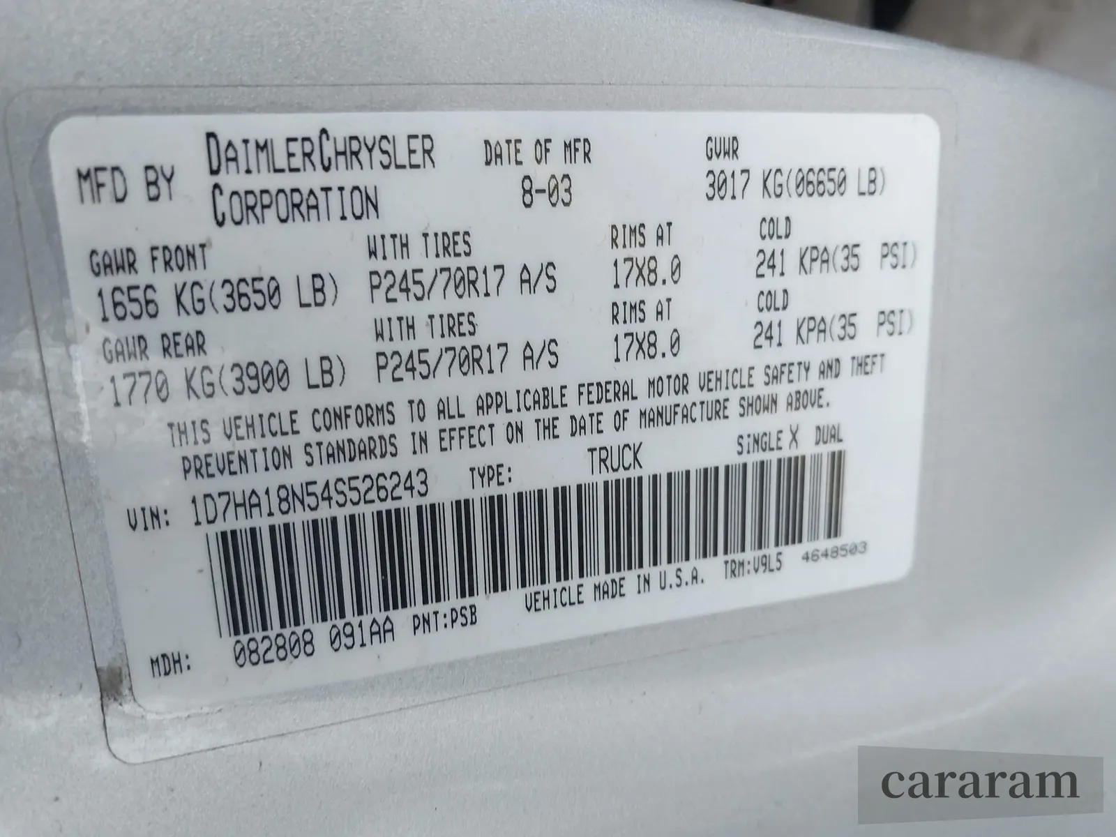 2004 Dodge 1500 SLT