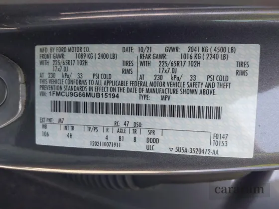 2021 Ford Escape SE