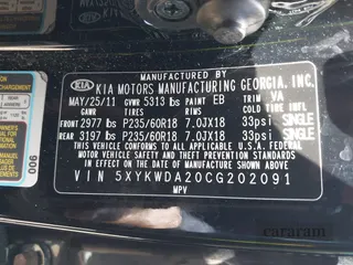 2012 Kia Sorento SX