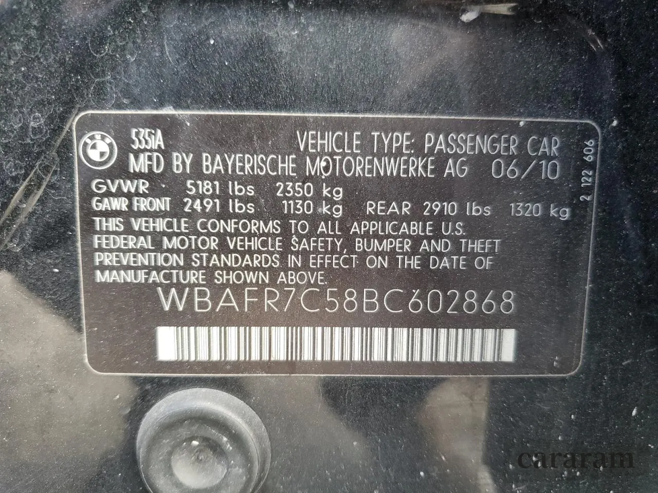 2011 BMW 5 Series 535i