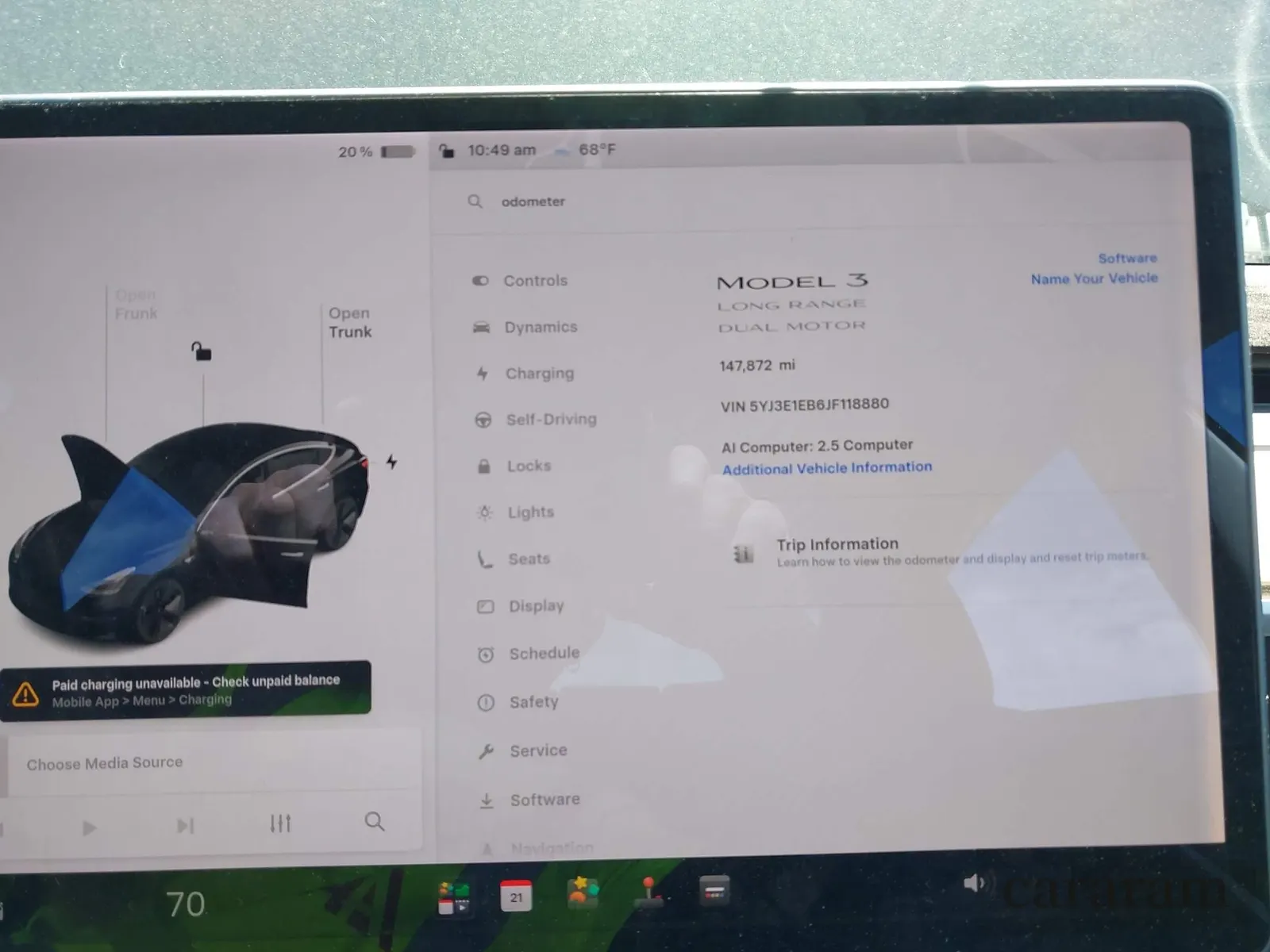 2018 Tesla Model 3 Long Range Battery