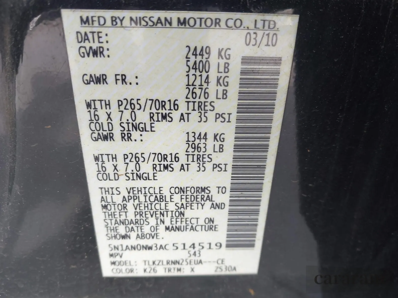 2010 Nissan Xterra S