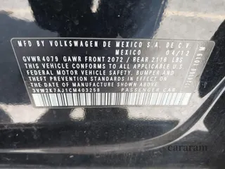 2012 Volkswagen Jetta S