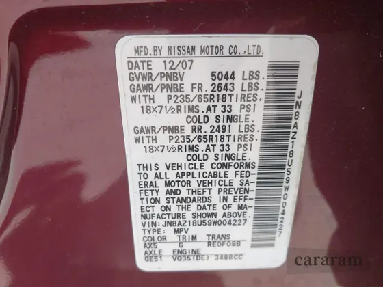 2009 Nissan Murano SL