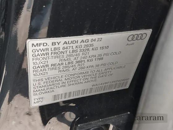 2022 Audi Q8 Premium