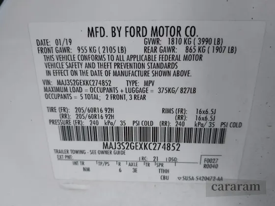 2019 Ford EcoSport SE