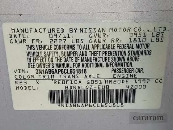 2012 Nissan Sentra SR