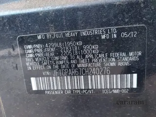 2012 Subaru Impreza Special Sports Limited