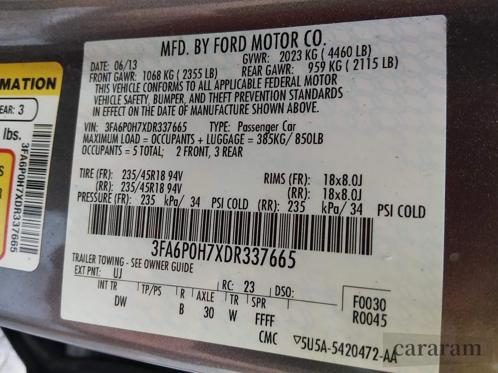 2013 Ford Fusion SE