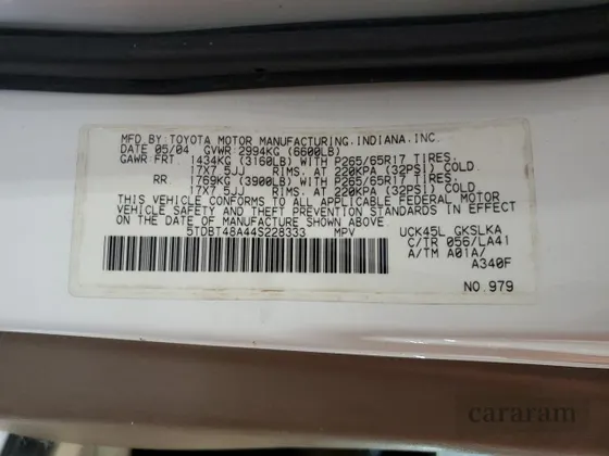 2004 Toyota Sequoia Limited
