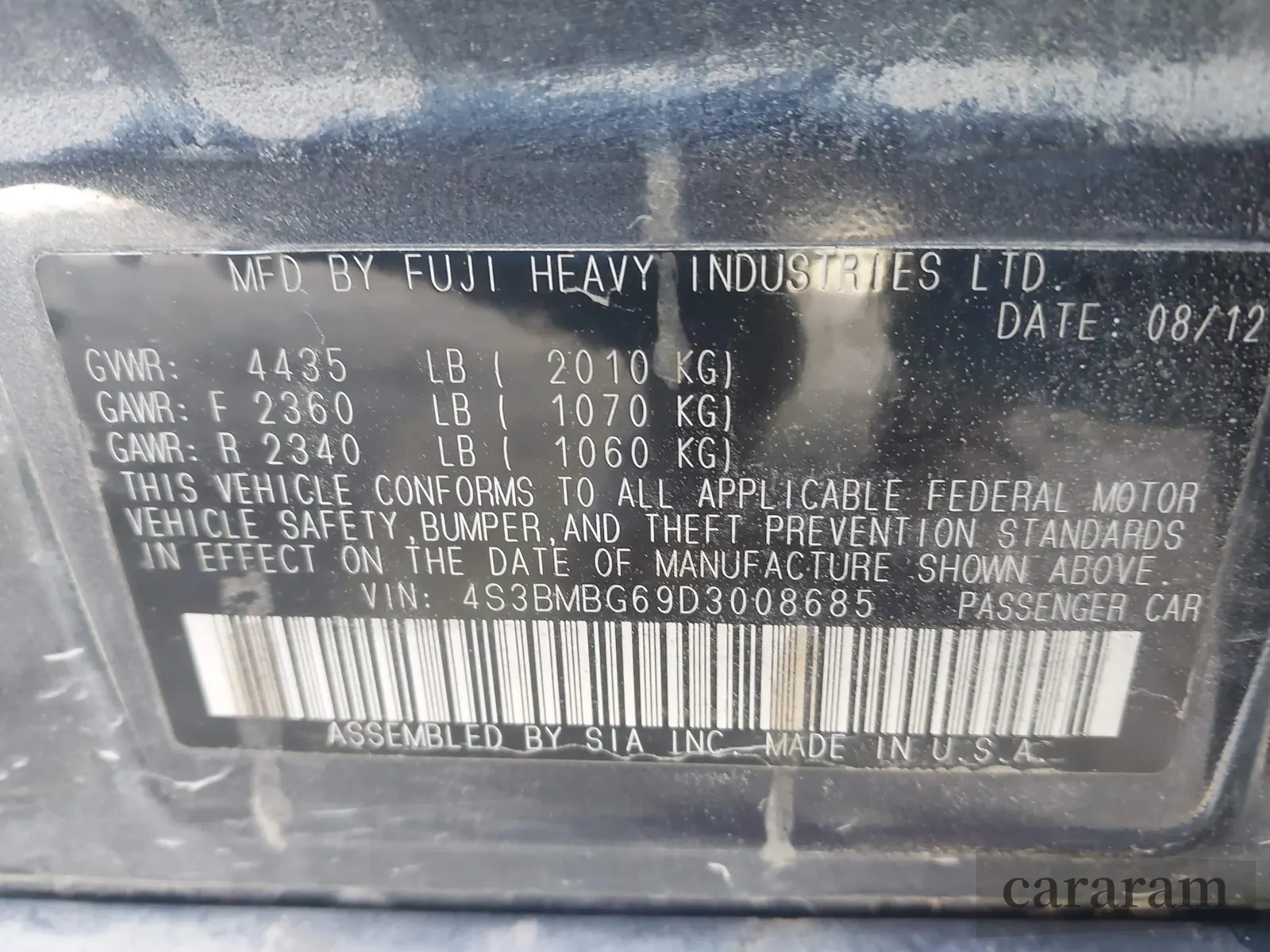2013 Subaru Legacy Special Sports