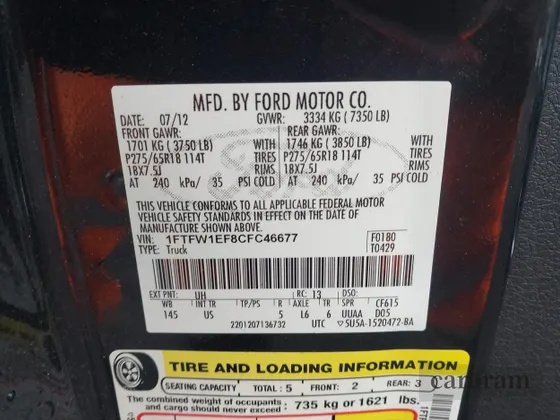 2012 Ford F-150 XLT