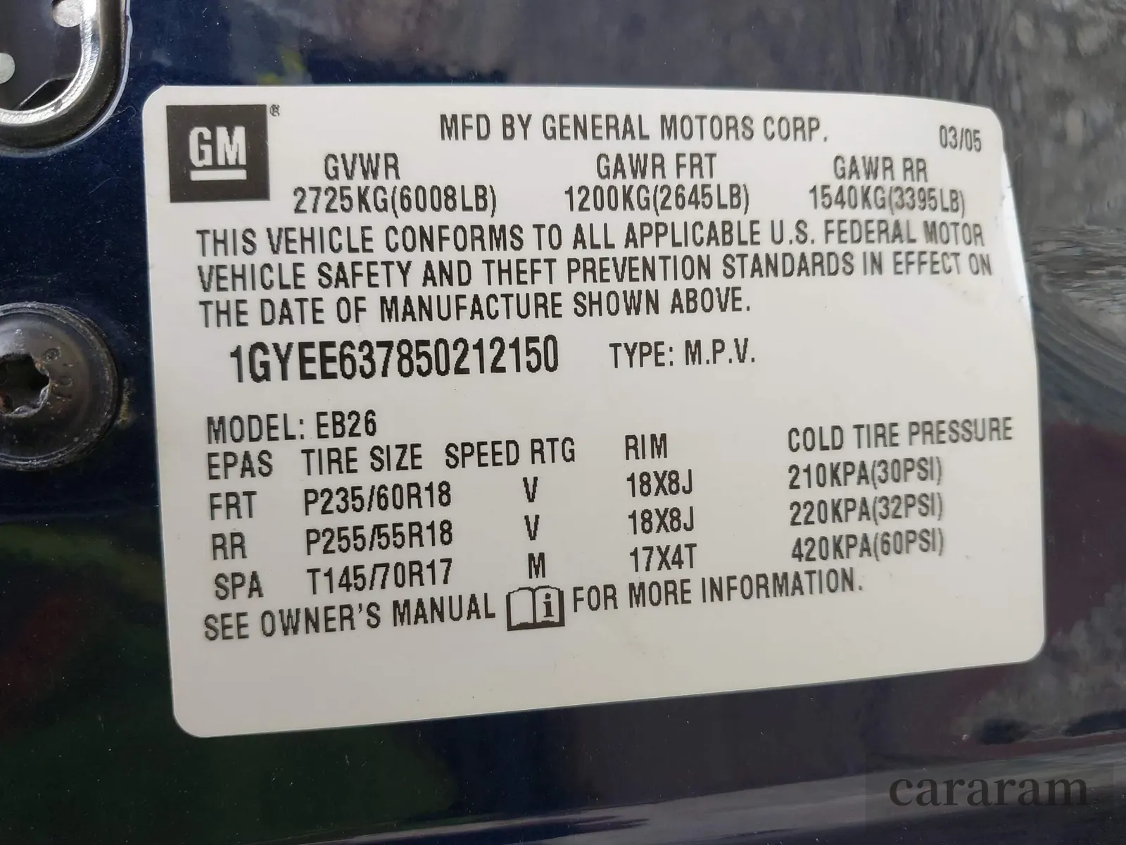 2005 Cadillac SRX