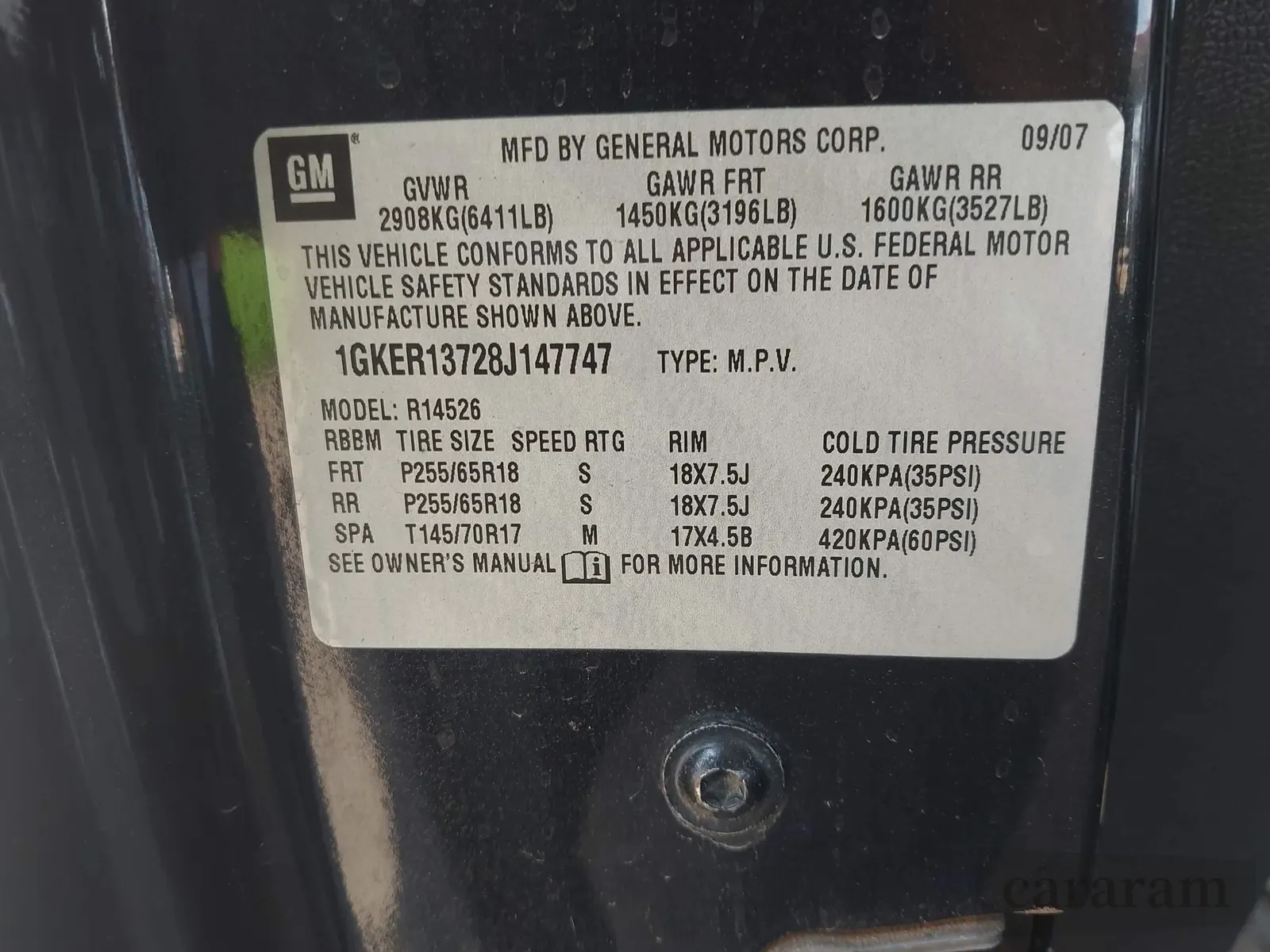 2008 GMC Acadia SLE1