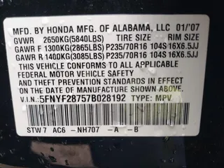 2007 Honda Pilot EX-L