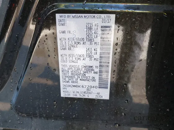 2017 Nissan Pathfinder SL