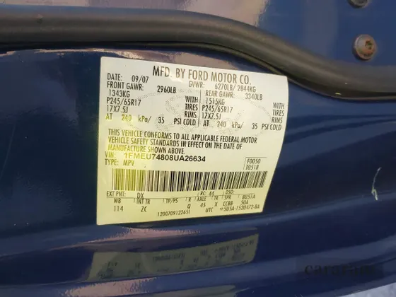 2008 Ford Explorer Eddie Bauer