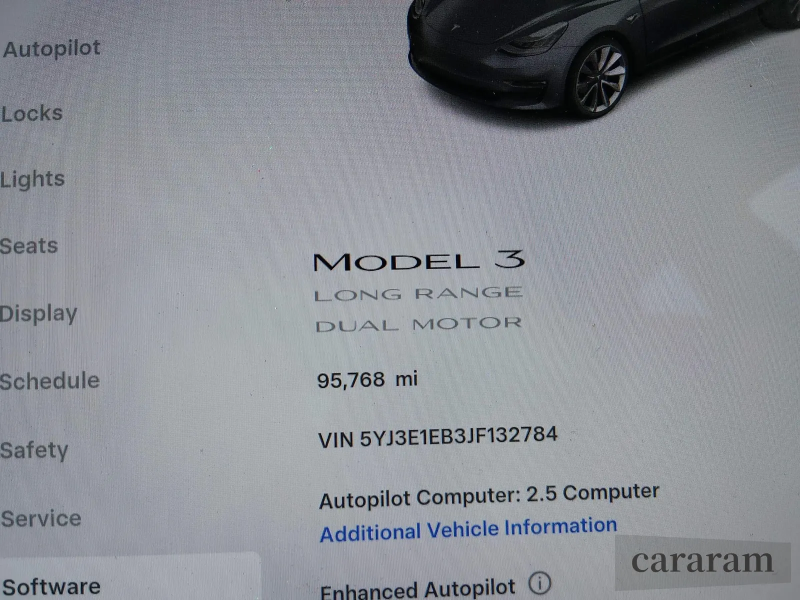 2018 Tesla Model 3 Long Range Battery