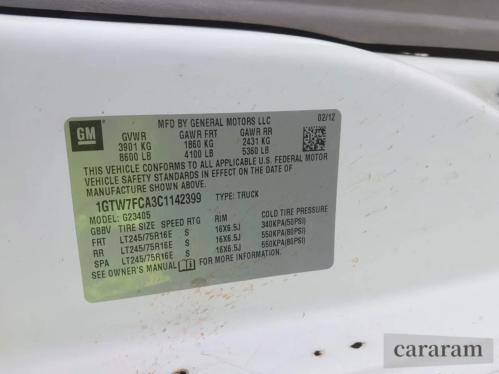 2012 GMC Savana Cargo
