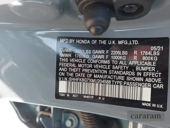 2021 Honda Civic Type R Touring