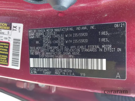 2021 Toyota Highlander Platinum