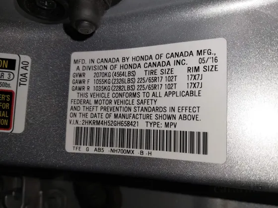 2016 Honda CR-V EX