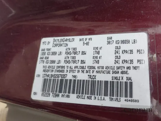 2002 Dodge 1500