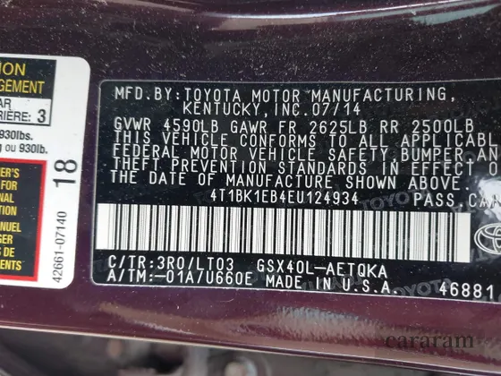 2014 Toyota Avalon Limited