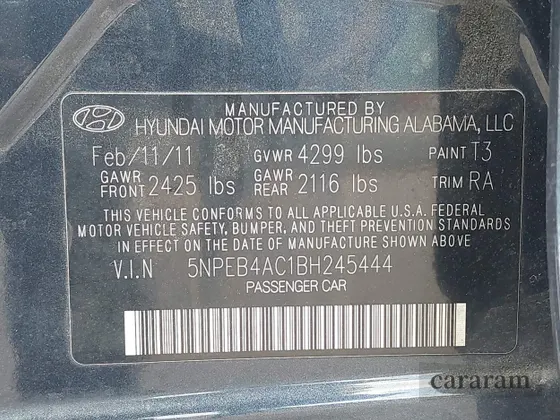 2011 Hyundai Sonata GLS