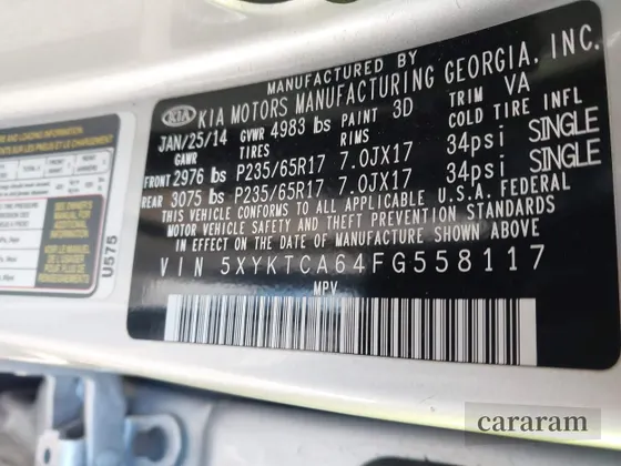2015 Kia Sorento LX