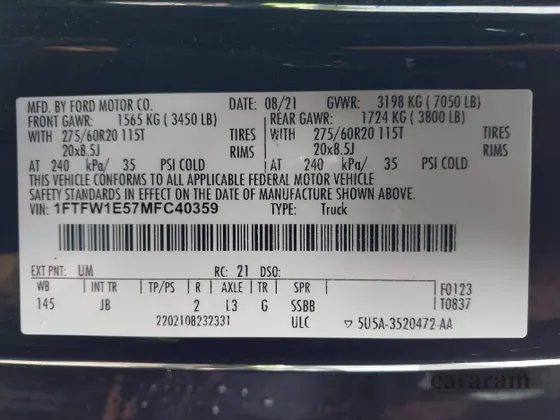 2021 Ford F-150 XL