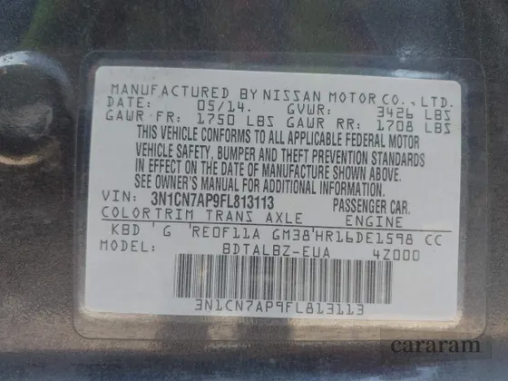 2015 Nissan Versa SV