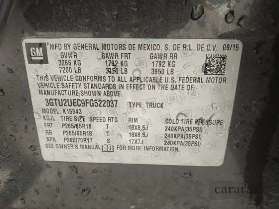 2015 GMC Sierra 1500 SLE