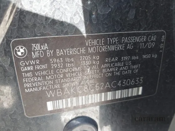 2010 BMW 7 Series 750Li xDrive