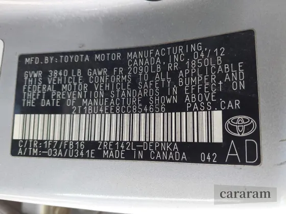 2012 Toyota Corolla LE