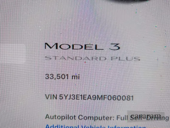 2021 Tesla Model 3 Standard Range Plus