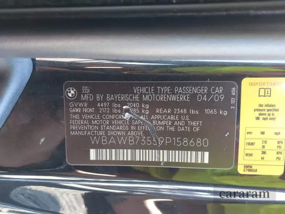 2009 BMW 3 Series 335i