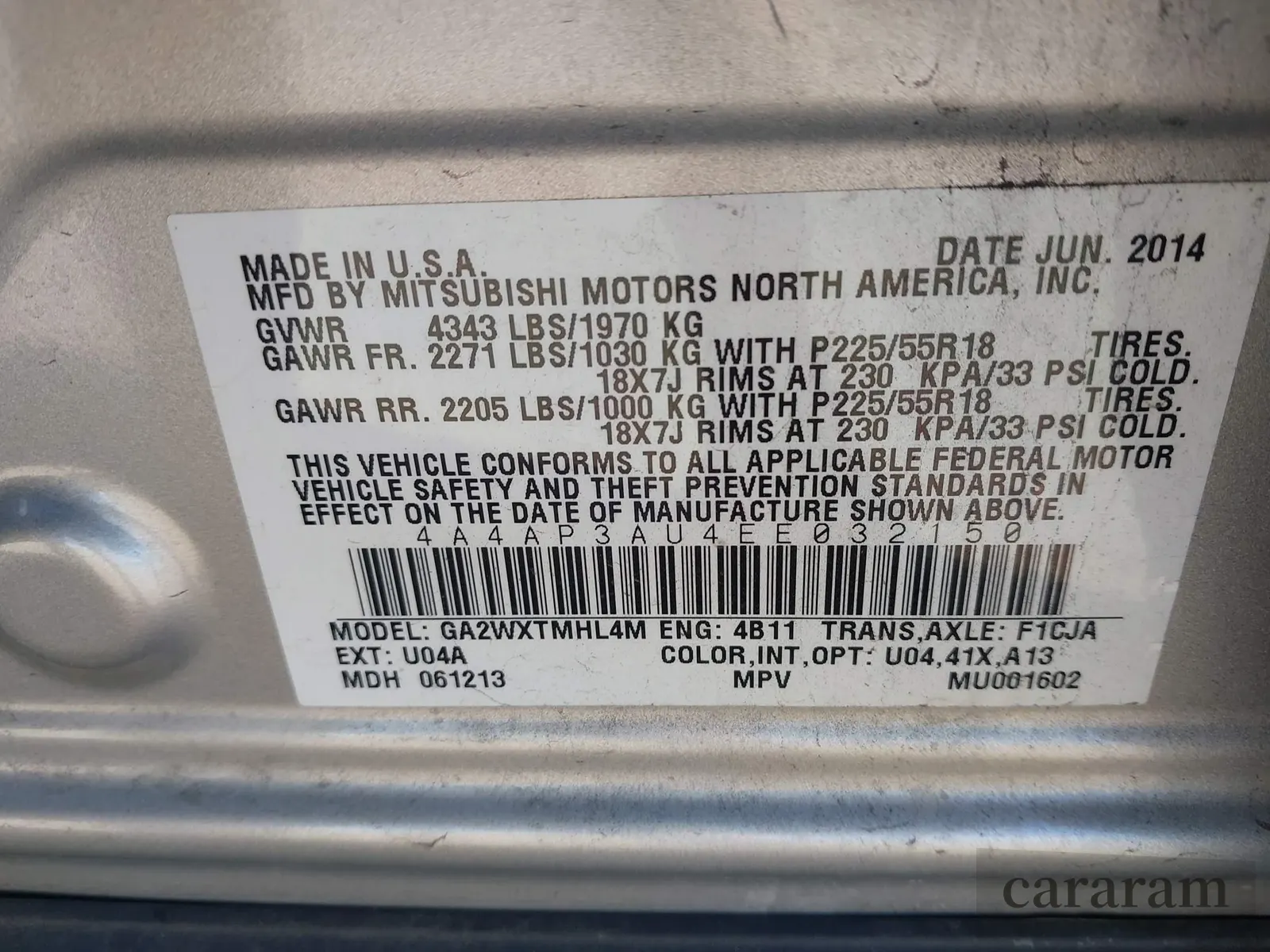 2014 Mitsubishi Outlander ES