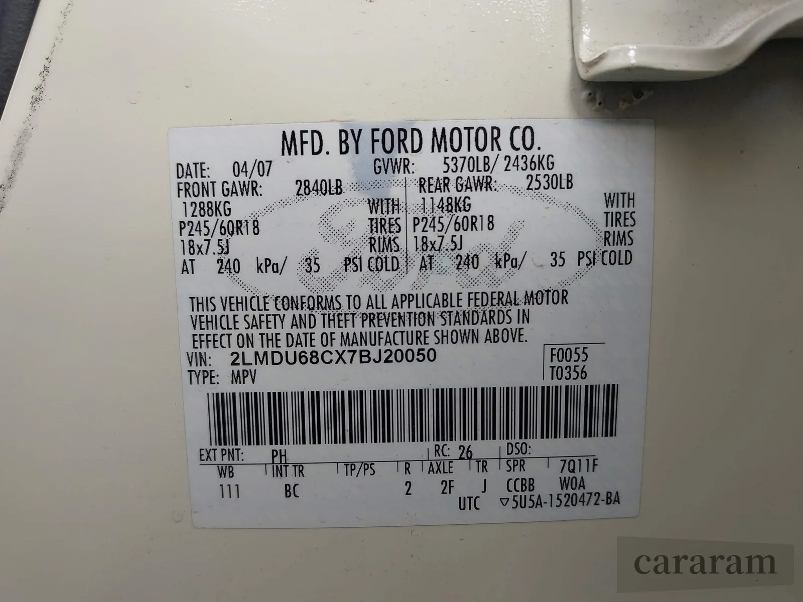 2007 Lincoln MKX