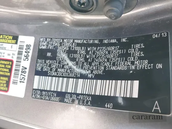 2013 Toyota Sienna LE