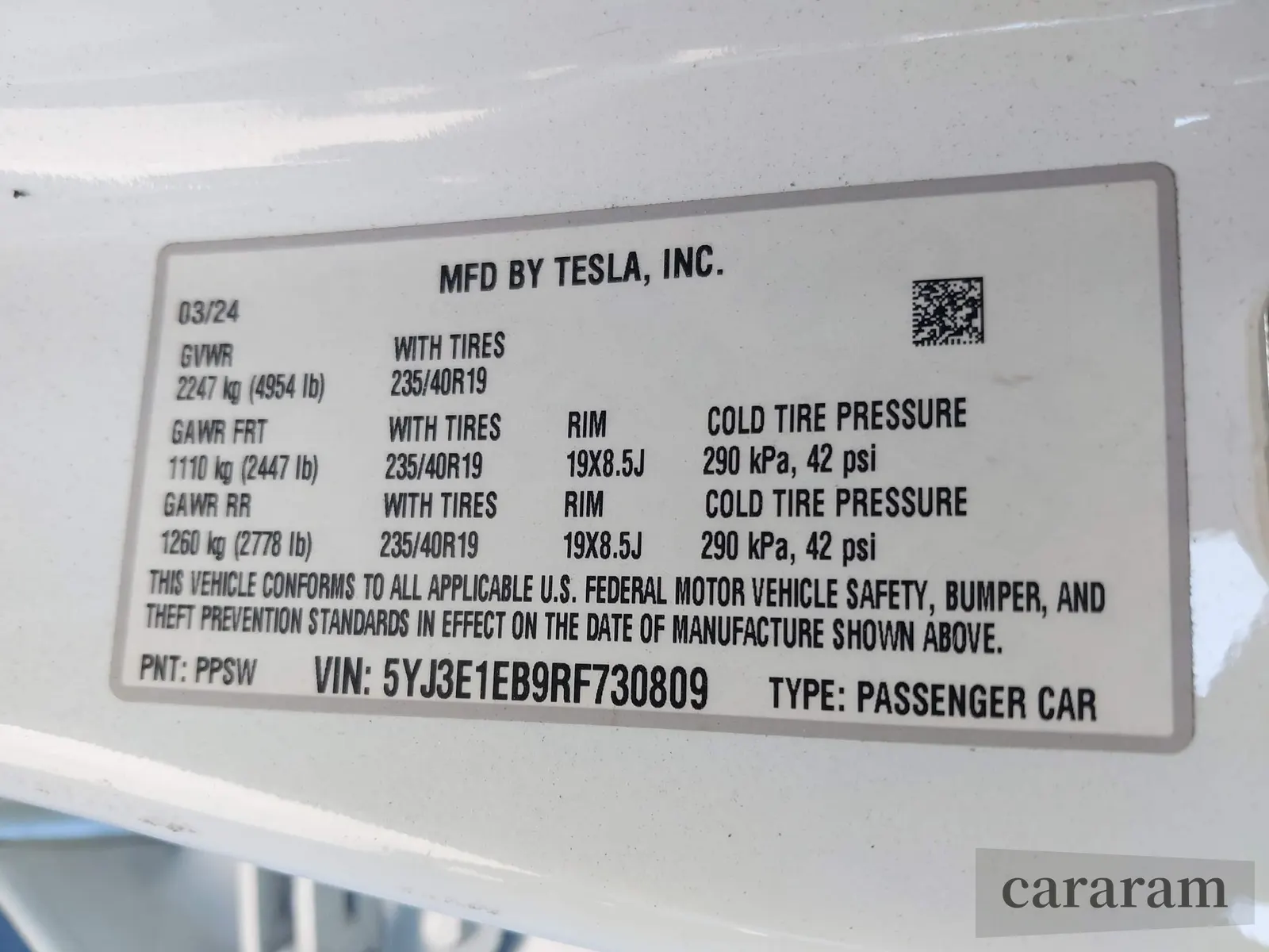2024 Tesla Model 3 Long Range