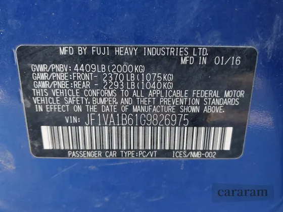 2016 Subaru WRX
