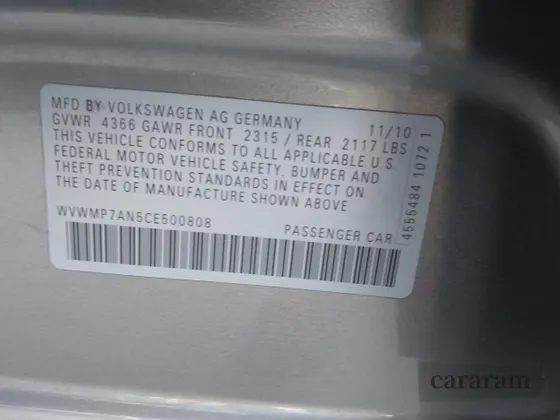 2012 Volkswagen CC Sport