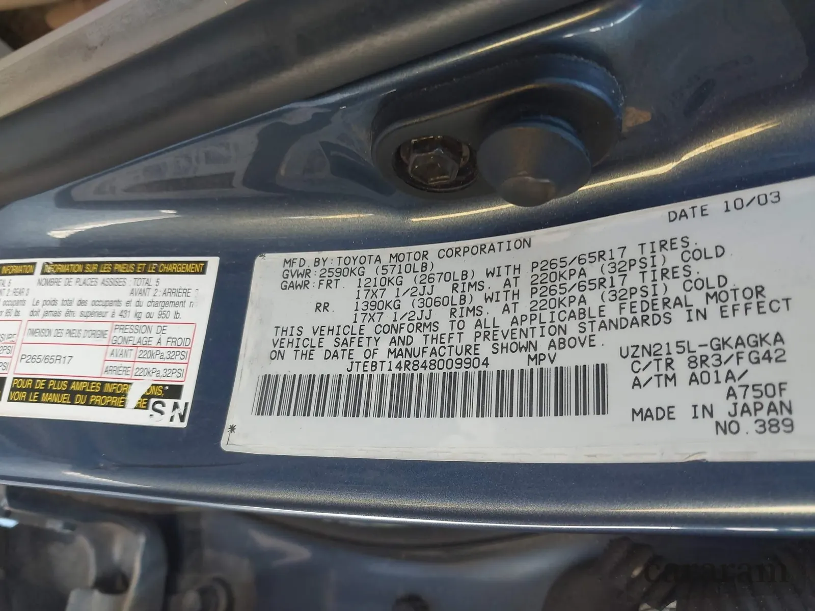 2004 Toyota 4Runner SR5