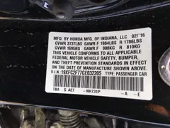 2016 Honda Civic EX