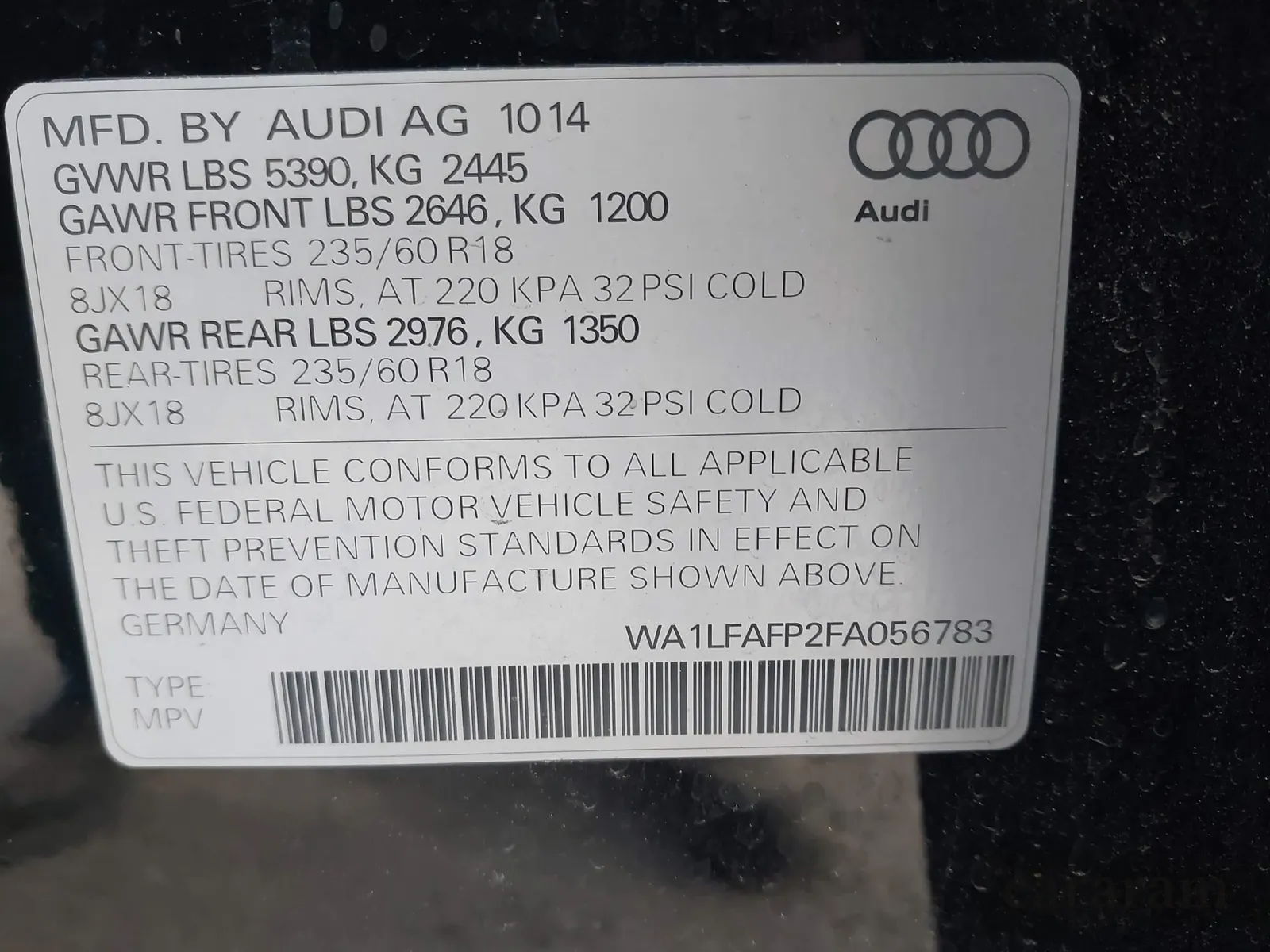 2015 Audi Q5 Premium Plus