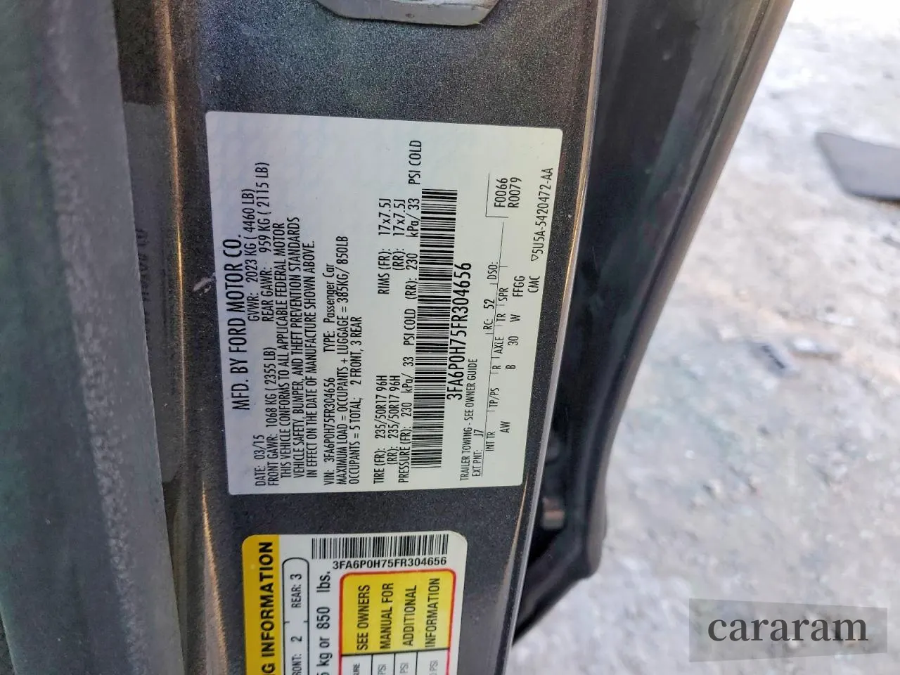 2015 Ford Fusion SE
