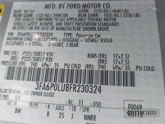 2015 Ford Fusion SE Hybrid