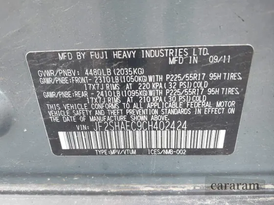 2012 Subaru Forester X Limited