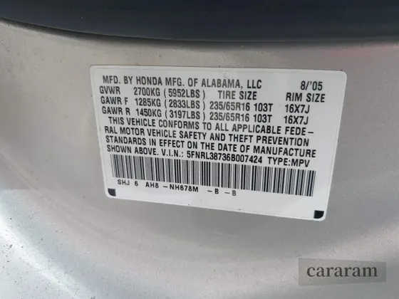 2006 Honda Odyssey EX-L